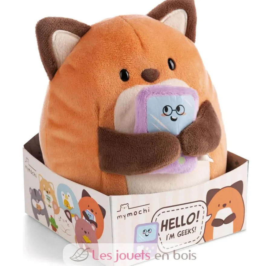 Peluche Renard Geeks 16 cm avec un jeu vidéo - Nici