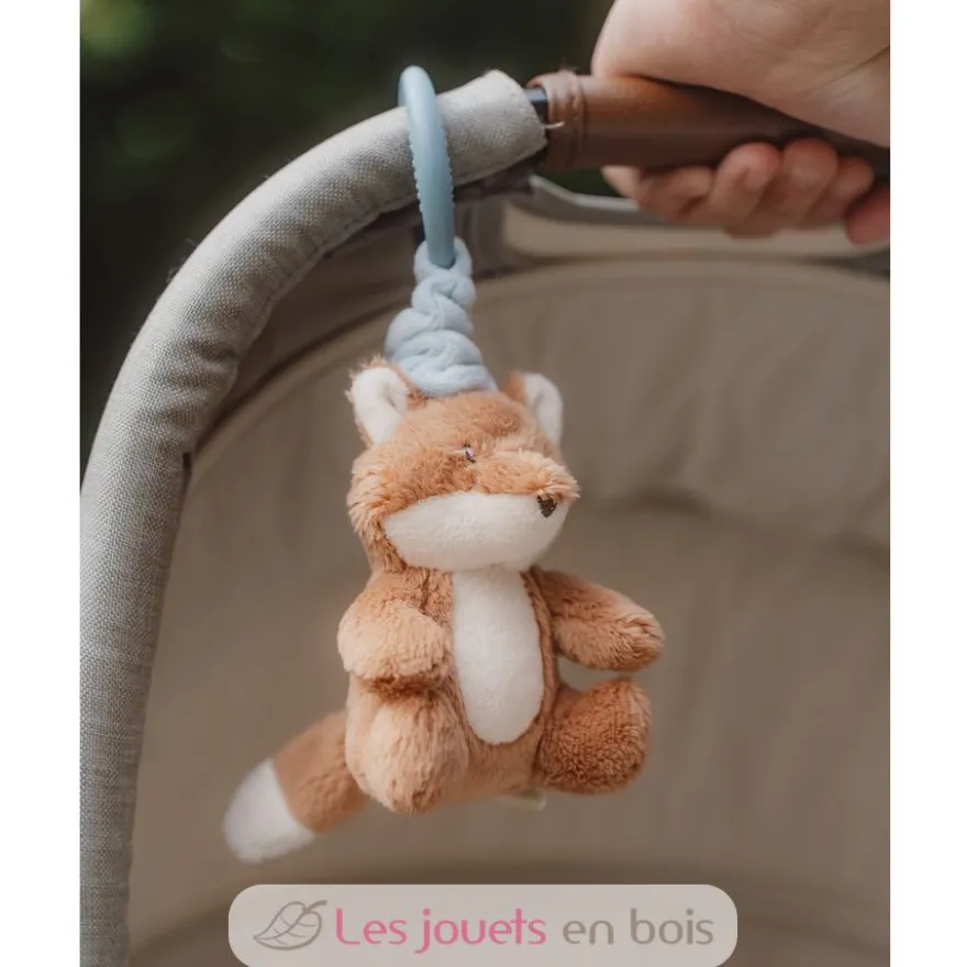 Peluche renard vibrante à suspendre - Little Dutch
