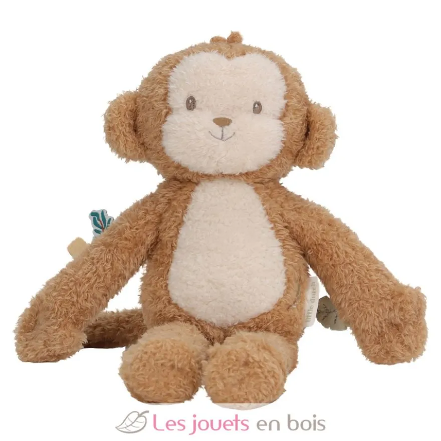 Peluche Singe 30 cm marron - Safari Friends - Little Dutch