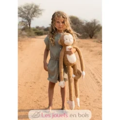 Peluche Singe marron XL - Safari Friends - Little Dutch