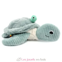 Peluche tortue géante maman et son bébé menthe - Les Déglingos