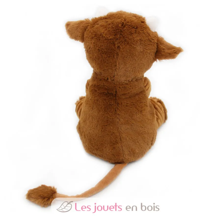 Peluche vache Hindou maman et son bébé marron - Les Déglingos
