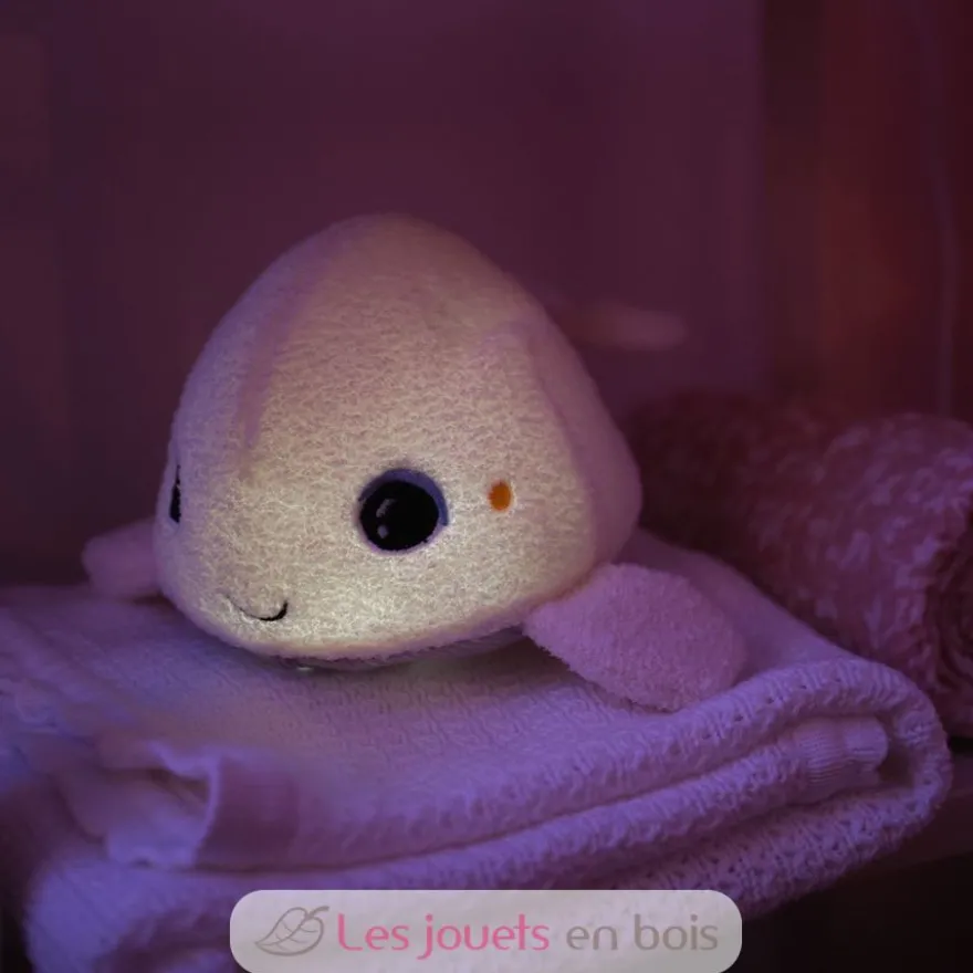 Peluche veilleuse Béluga - Pabobo