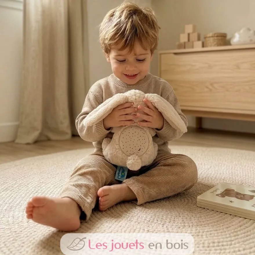 Peluche veilleuse projecteur d'étoiles Lapin - Dream Buddies - Cloud b