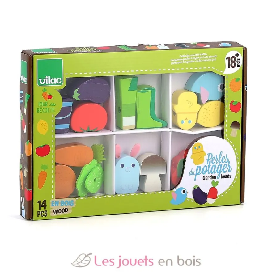 Perles en bois du potager - Vilac
