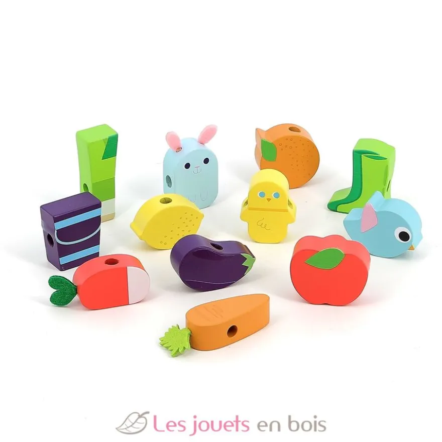 Perles en bois du potager - Vilac