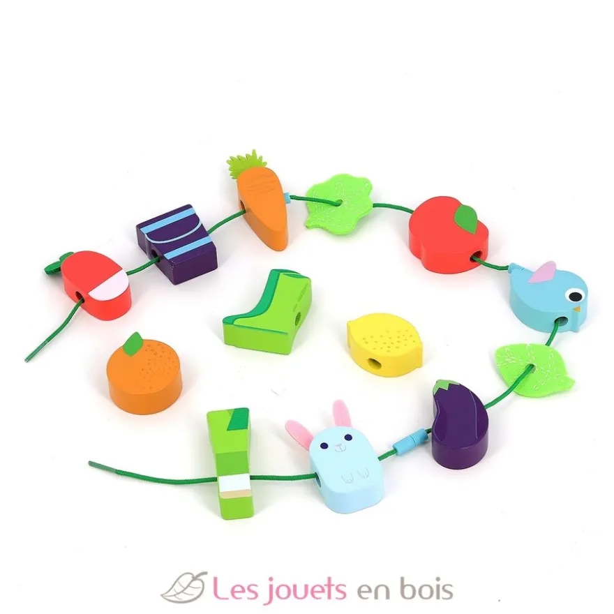 Perles en bois du potager - Vilac