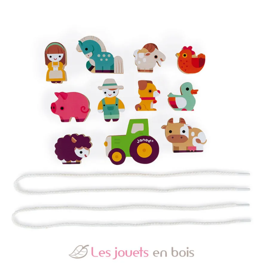 Perles à enfiler Ferme - Janod