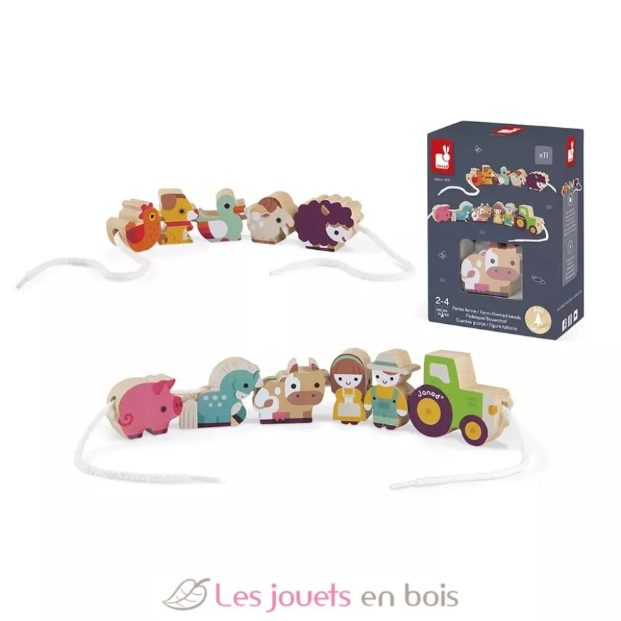 Perles à enfiler Ferme - Janod