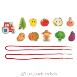 Perles à enfiler Potager - Janod
