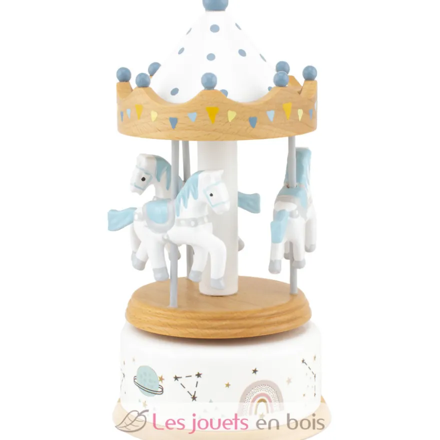 Petite boîte à musique carrousel à chevaux - Ulysse