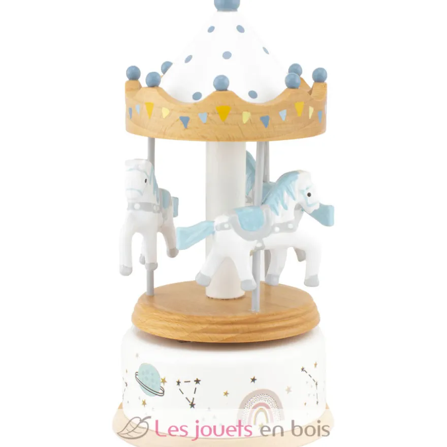 Petite boîte à musique carrousel à chevaux - Ulysse
