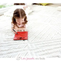 Petite tablette magnétique rouge - Plastique et métal - Hape
