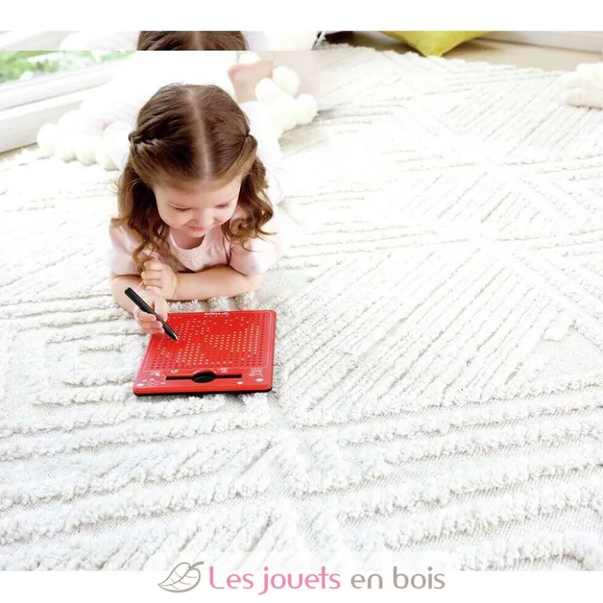 Petite tablette magnétique rouge - Plastique et métal - Hape