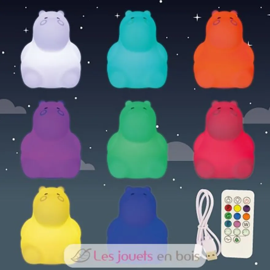Petite Veilleuse Hippopotame - Ulysse