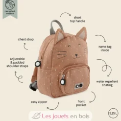Petit sac à dos Mrs Cat rose - Trixie