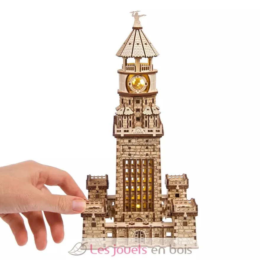 Phare d'Alexandrie - Puzzle 3D mécanique en bois - Ugears