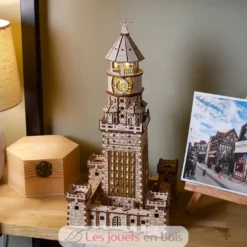 Phare d'Alexandrie - Puzzle 3D mécanique en bois - Ugears
