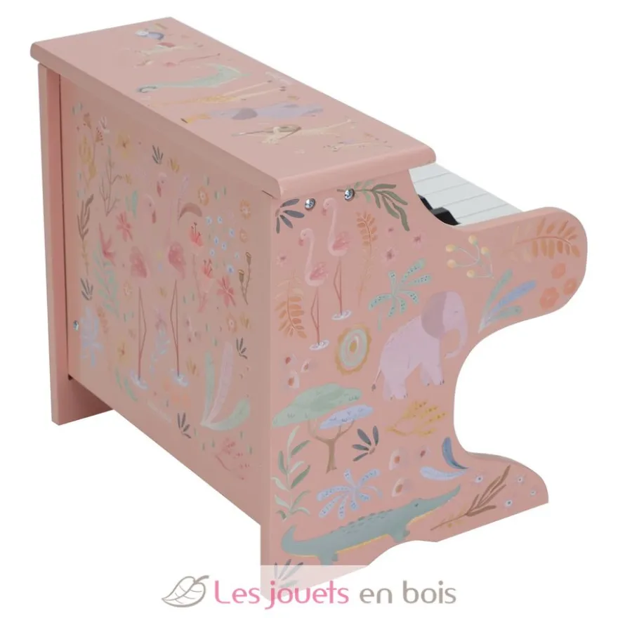 Piano en bois vert Safari Friends - Dès 3 ans - Little Dutch