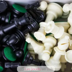 Pièces échecs en plastique T5 Roi 95 mm - Wilson Jeux