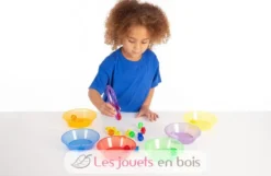12 pinces colorées translucides - TickiT