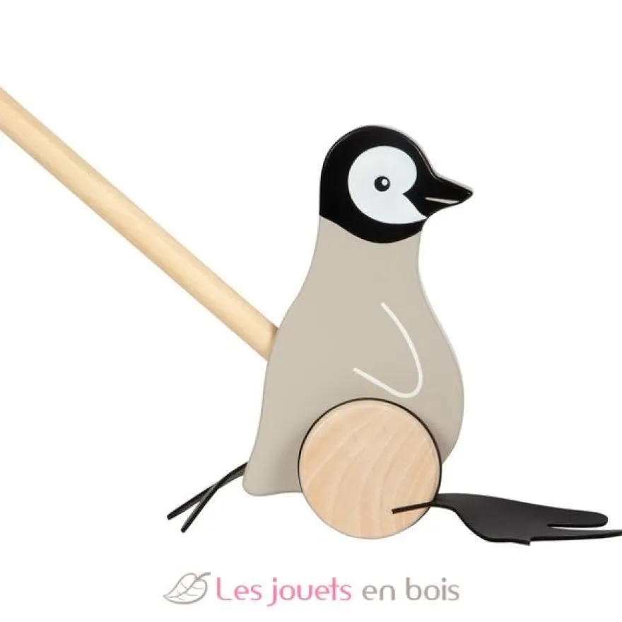 Pingouin à pousser en bois - Small foot
