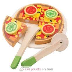 Pizza en bois à couper - New Classic Toys