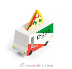 Pizza Van vert, blanc et rouge - Candylab