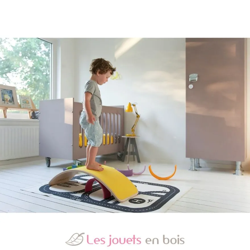Planche d'équilibre Wobbel Original aubergine - Wobbel