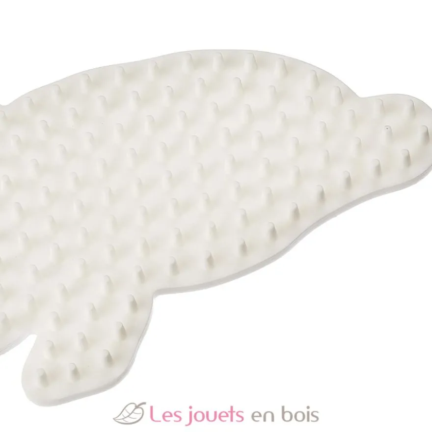 Plaque dauphin perles plastique Midi blanche - Hama