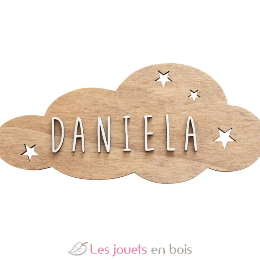 Plaque décorative personnalisable - Nuage - Vintiun