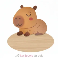 Plaque de porte en bois personnalisable Capybara - Vintiun