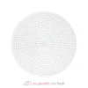 Plaque grande ronde perles plastique Midi blanche - Hama
