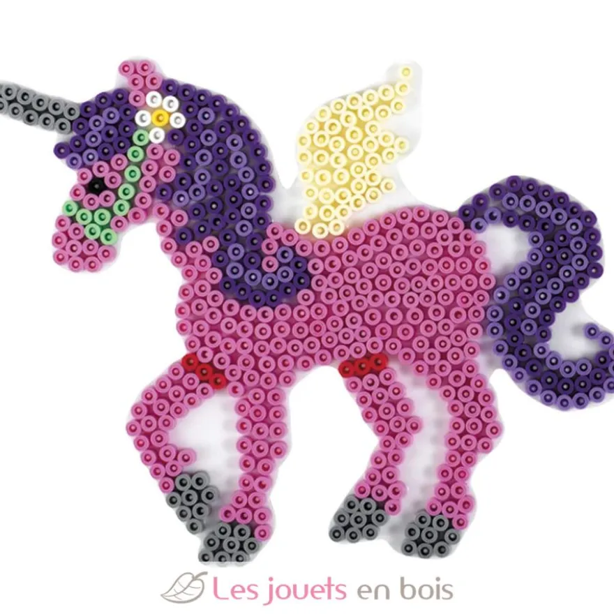 Plaque licorne perles plastique Midi blanche - Hama