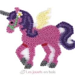 Plaque licorne perles plastique Midi blanche - Hama