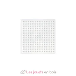 Plaque petit carré perles plastique Midi blanche - Hama