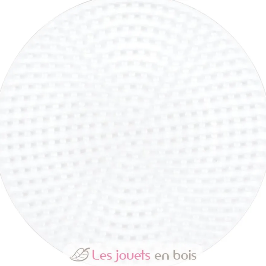 Plaque petite ronde perles plastique Midi blanche - Hama