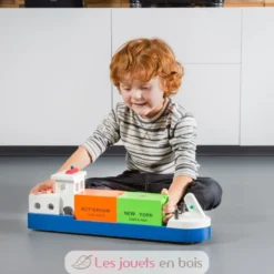 Péniche avec 2 containers - New Classic Toys