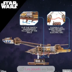 Podracer d’Anakin Skywalker - Puzzle 3D mécanique en bois - Ugears