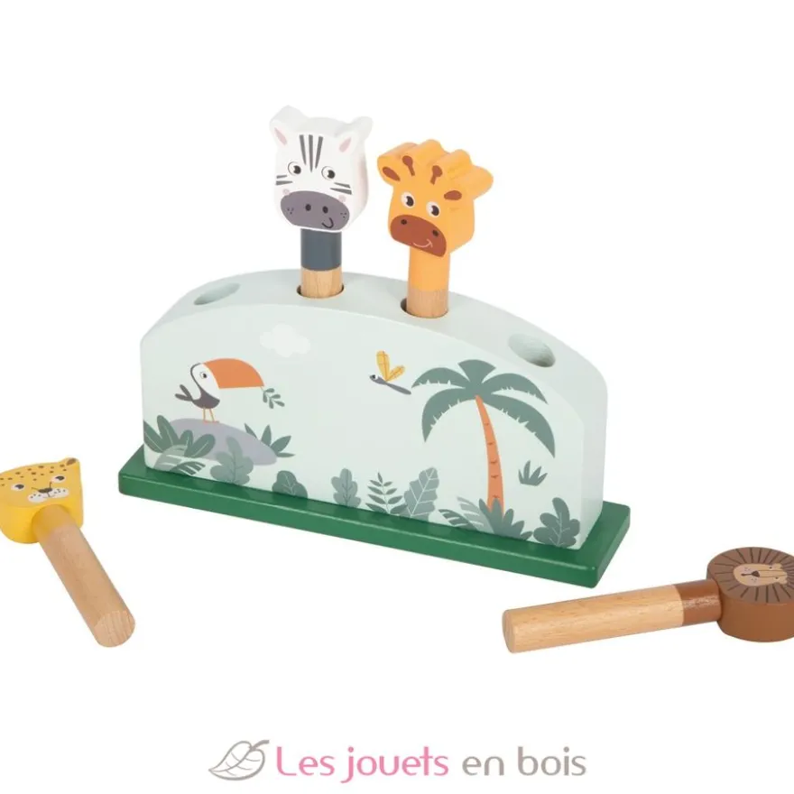 Pop-up animaux sauteurs Safari - Small Foot company