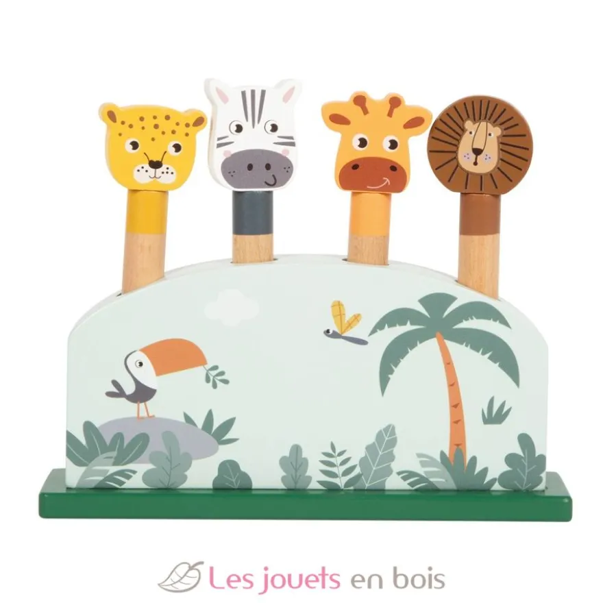 Pop-up animaux sauteurs Safari - Small Foot company