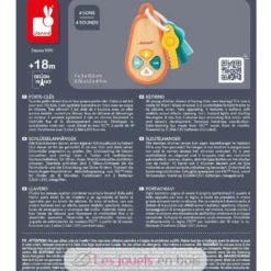 Porte-clés sonore - Bois et silicone - Janod