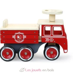 Porteur camion de pompier - Vilac