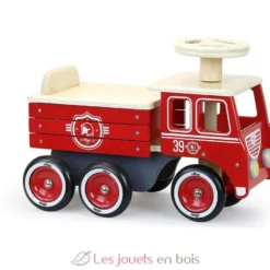 Porteur camion de pompier - Vilac