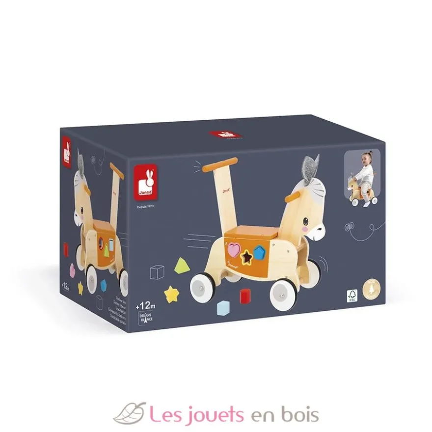 Porteur Âne en bois - Janod