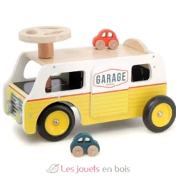Porteur Van garage en bois - Dès 18 mois - Vilac