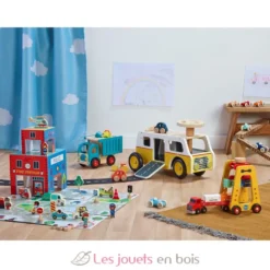 Porteur Van garage en bois - Dès 18 mois - Vilac