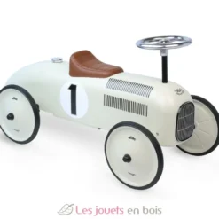Porteur voiture en métal blanc crème - Vilac