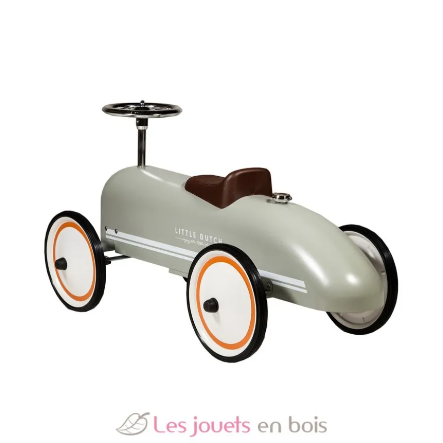 Porteur voiture rétro Olive - Little Dutch