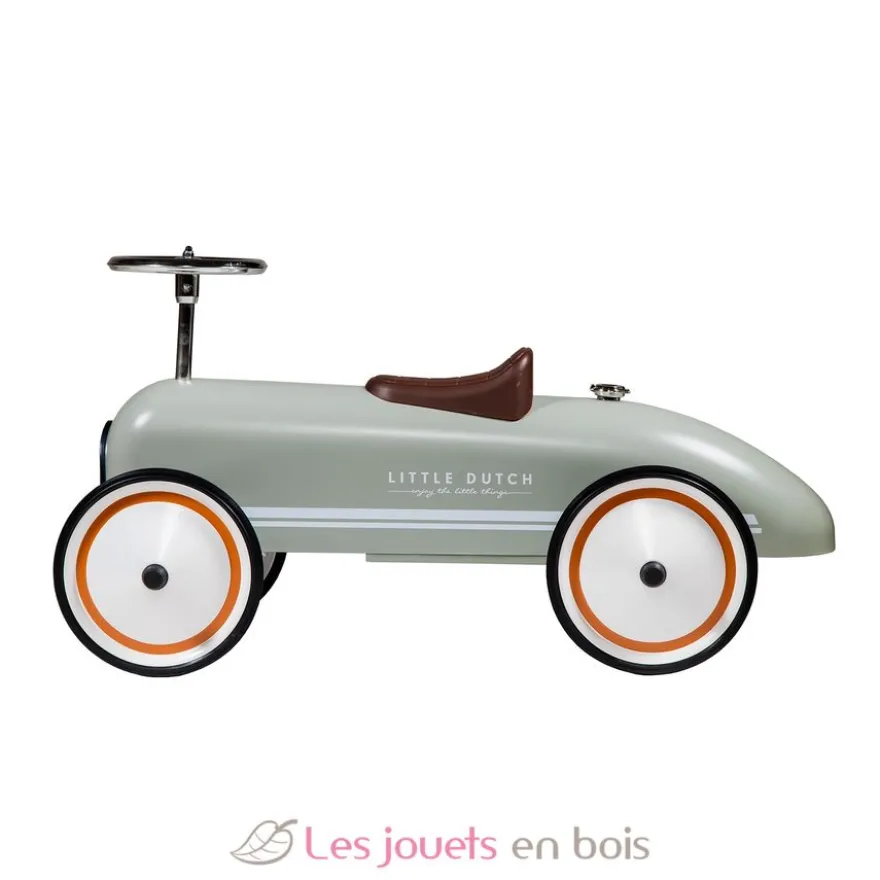 Porteur voiture rétro Olive - Little Dutch